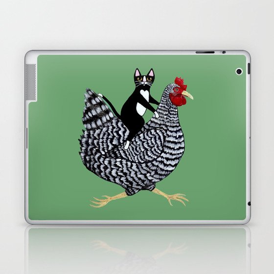 Cat on a Chicken Laptop & iPad Skin