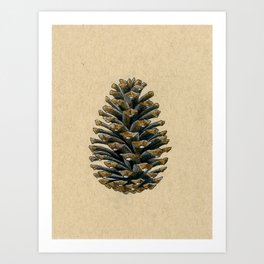Pine Cone - Inktober 2019 #30 Art Print | Plants, Nature, Scientificillustrat, Woods, Game, Botanical, Fairtale, Fall, Inktober, Videogames 