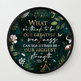 What We Think To Be - ACOWAR Quote Wall Clock