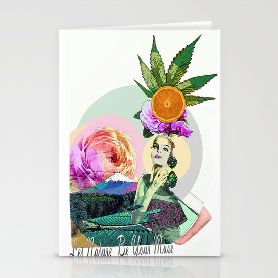 Let Nature Be Your Muse Stationery Cards