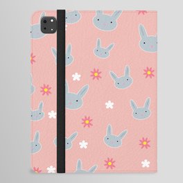 Cute Cute  Bunny - Pink iPad Folio Case