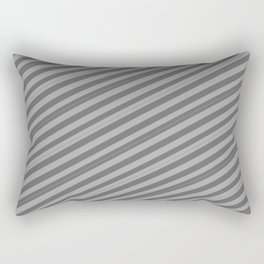 [ Thumbnail: Dark Grey and Dim Gray Colored Lined Pattern Rectangular Pillow ]