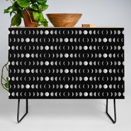 Celestial Moon phases in silver	 Credenza
