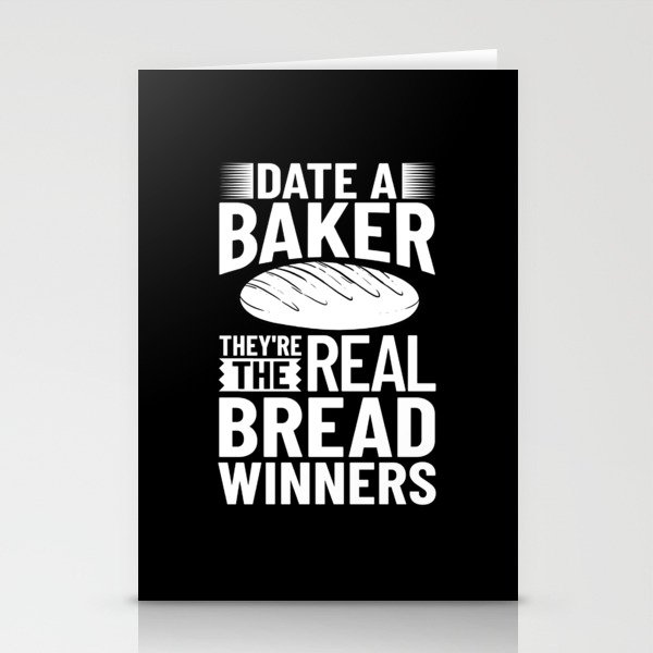 Bread Baker Maker Dough Baking Beginner Stationery Cards