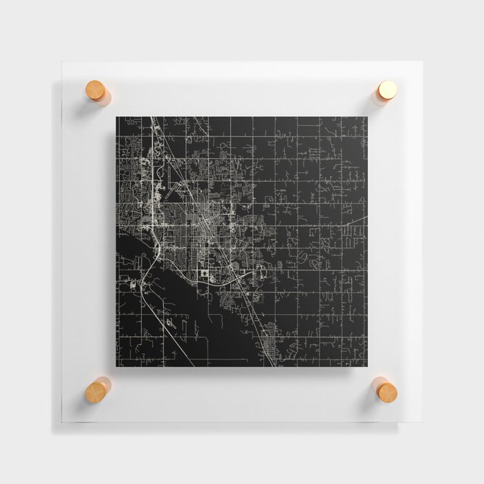 NORMAN - USA. City Map Illustration Floating Acrylic Print