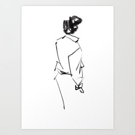 Man wearing a shirt Art Print