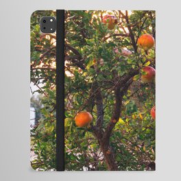 The Pomegranate Tree | Fruit Tree in Greece - Summer Travel Photography on the Greek Islands, Europe iPad Folio Case