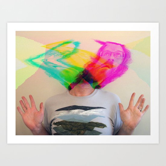 my mind is blown Art Print