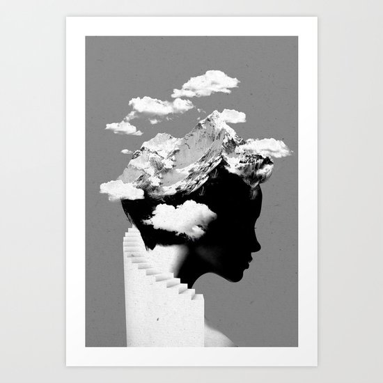 It's a cloudy day Art Print