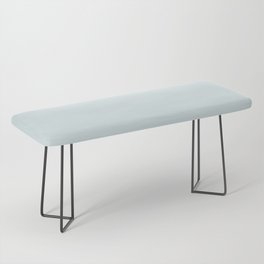 Light Aqua Gray Solid Color Pantone Billowing Sail 11-4604 TCX Shades of Blue-green Hues Bench