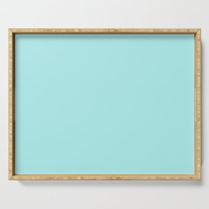 Turquoise Solid Serving Tray