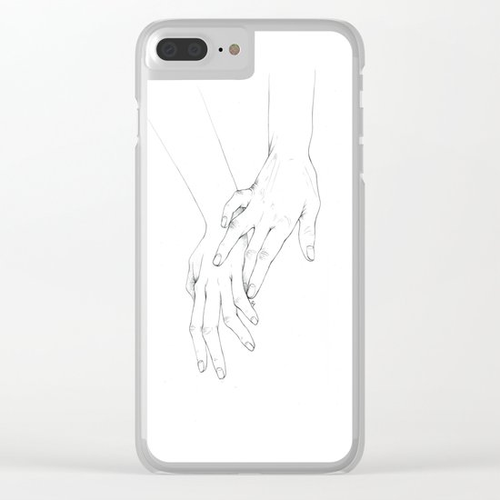 Untitled Hands No. 11 Clear iPhone Case