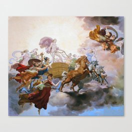 Prometheus Steals Fire from Apollo's Sun Chariot, 1814 Giuseppe Collignon Canvas Print