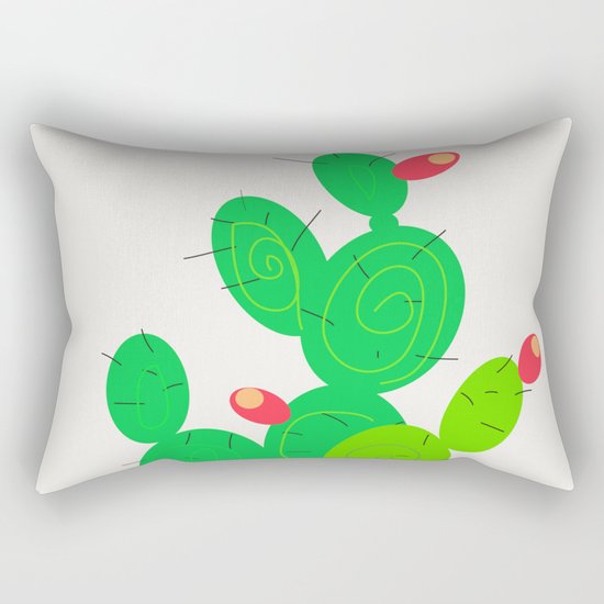 Potted Cactus Rectangular Pillow