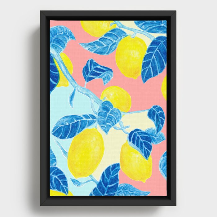 Fresh Lemon 1 Framed Canvas