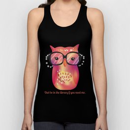 Owl Be In The Library Tank Top