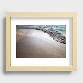 Aruba Eagle Beach Recessed Framed Print