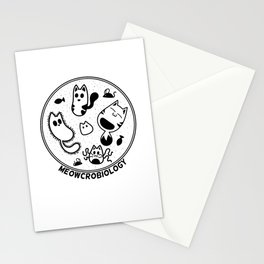 Meowcrobiology Stationery Card