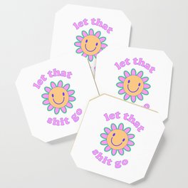 Hippie Flower Smile Coaster