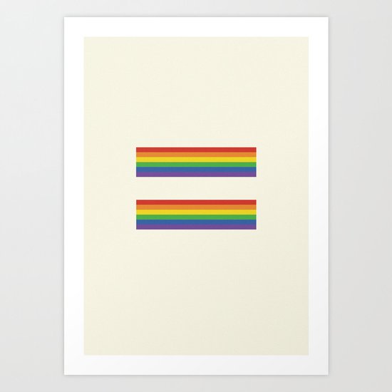 Equalities of the rainbow Art Print
