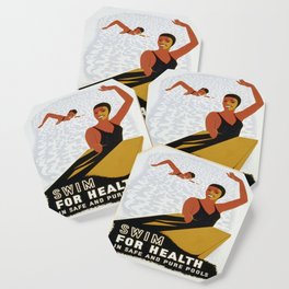 Vintage poster - Swim for Health Coaster
