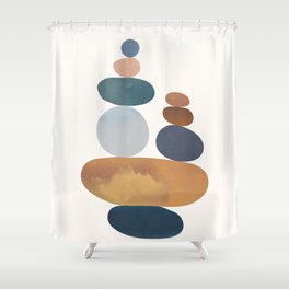 Balancing Stones 31 Shower Curtain