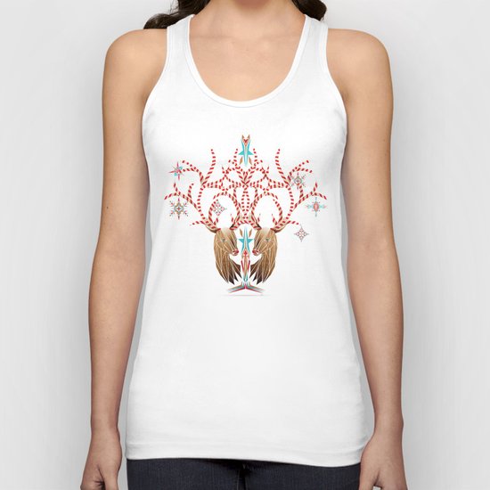 christmas deer Unisex Tank Top