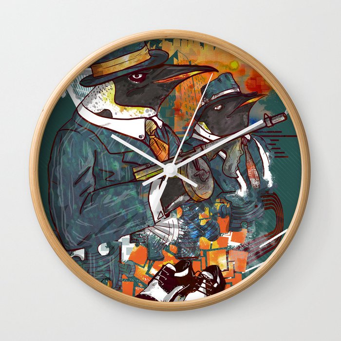 Mobster Puzzle Wall Clock