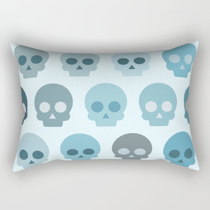 Colorful Skull Cute Pattern II Rectangular Pillow