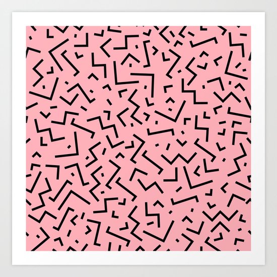 Memphis pattern 34 Art Print