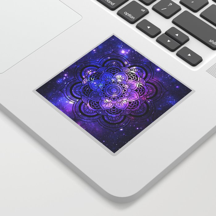 Mandala : Purple Blue Galaxy Sticker