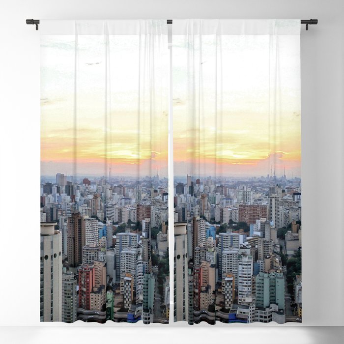 Brazil Photography - São Paulo In The Early Morning Blackout Curtain