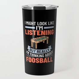 Foosball Table Soccer Game Ball Outdoor Player Travel Mug
