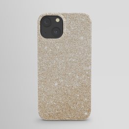 Gold Glitter Sparkle Shimmer Girly Glam Luxe iPhone Case