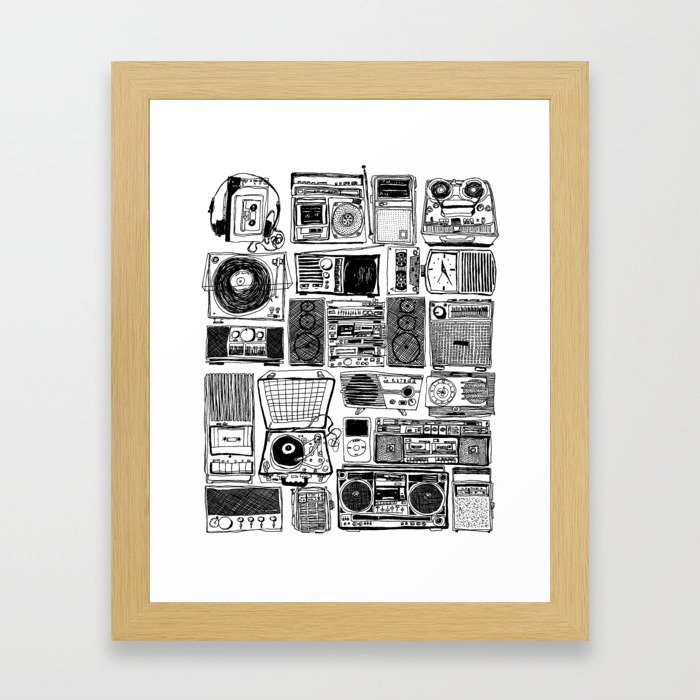Music Boxes Framed Art Print