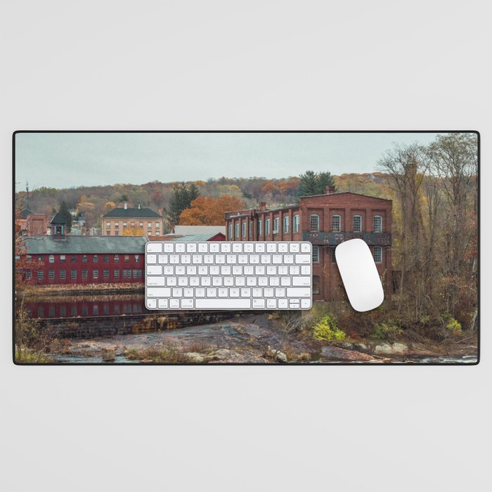 Axe Me No Questions Abandoned Collins Company Mill New England Desk Mat