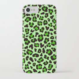 Lovely Leopard green iPhone Case