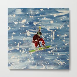 Snowboarding your heart out Metal Print