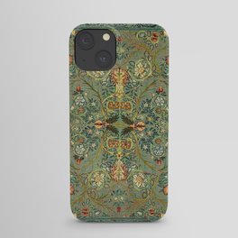 William Morris Antique Acanthus Floral iPhone Case