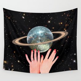 Saturn Disco Wall Tapestry