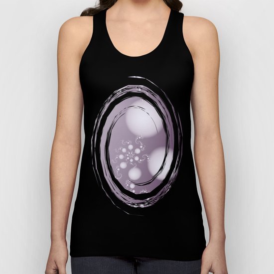 Fractal Pearls in Lavender Unisex Tank Top