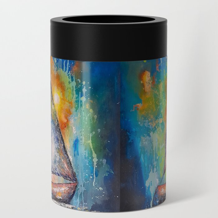 Abstract Boat Can Cooler