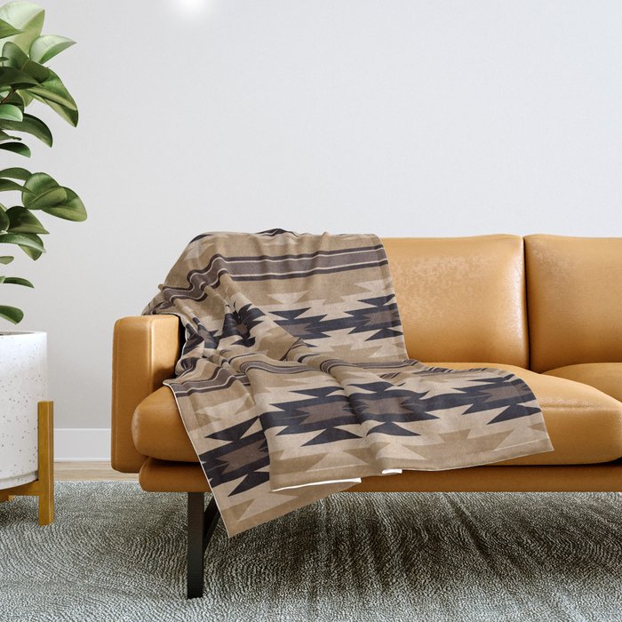 Cream and hotsell black throw blanket