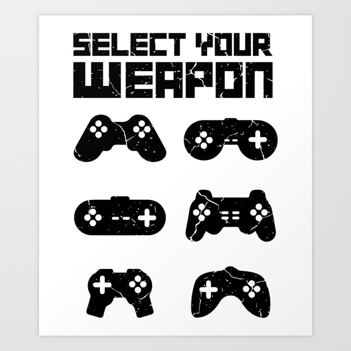 Gaming Controller What Weapon Gift For Video Game Art Print By Thecrownmerch Society6 Large collections of hd transparent video game controller png images for free download. gaming controller what weapon gift for video game art print by thecrownmerch