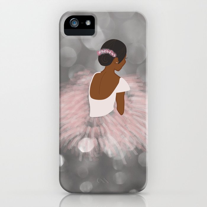 african american ballerina dancer iphone case