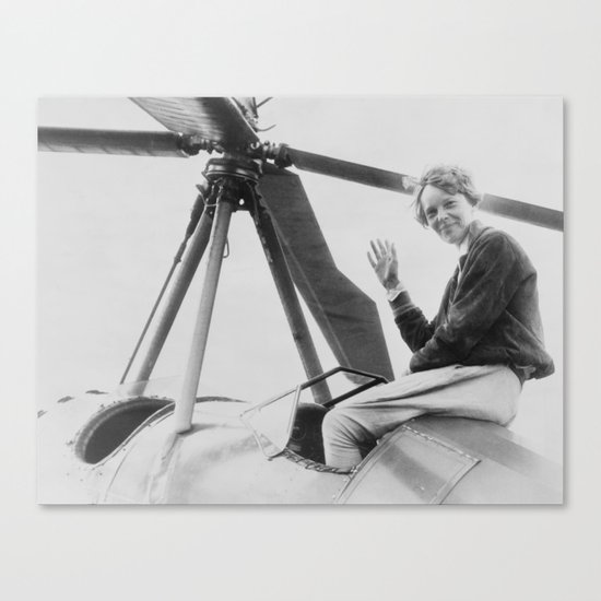 Amelia Earhart Canvas Print