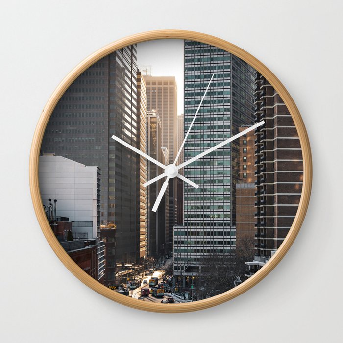 Manhattan Views | New York City Skyscrapers | Travel Photography #2 Wall Clock