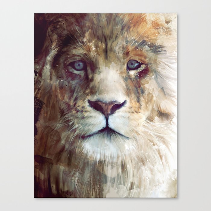 Lion // Majesty Canvas Print