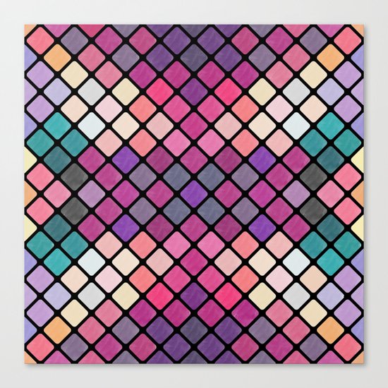 Lovely geometric Pattern XI Canvas Print