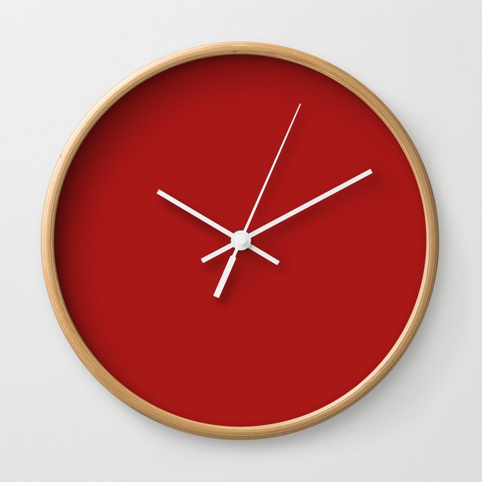 Ketchup Red Wall Clock